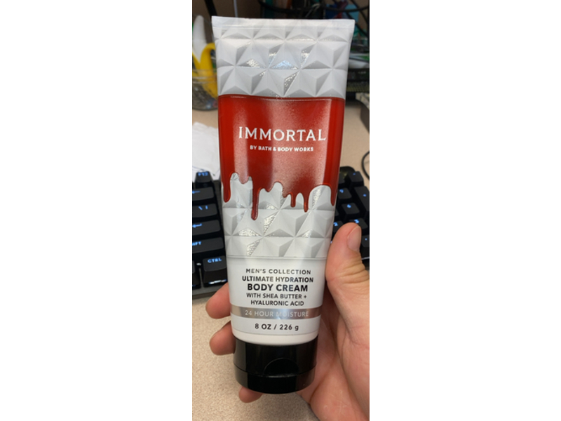 Bath & Body Works Immortal Ultimate Hydration Body Cream, Shea Butter + Hyaluronic Acid, 8 oz/226 g, Pack Of 2
