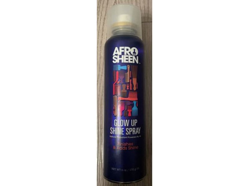 Afro Sheen Glow Up Shine Spray, Finishes & Adds Shine, 6 oz/170 g