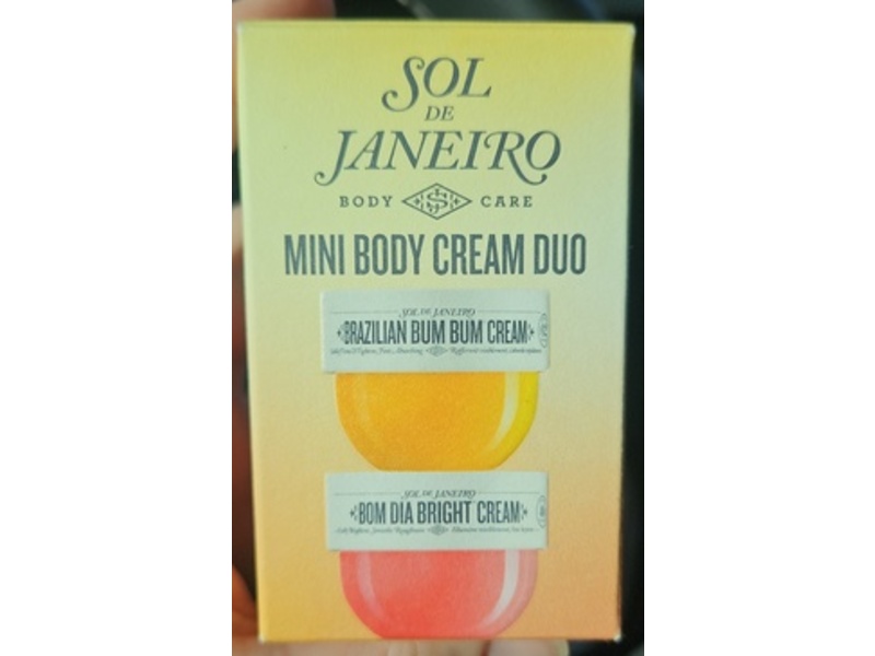 Sol de Janeiro Body Cream Duo, Brazilian Bum Bum Cream & Bom Dia Bright Cream, 0.84 fl oz/25 mL
