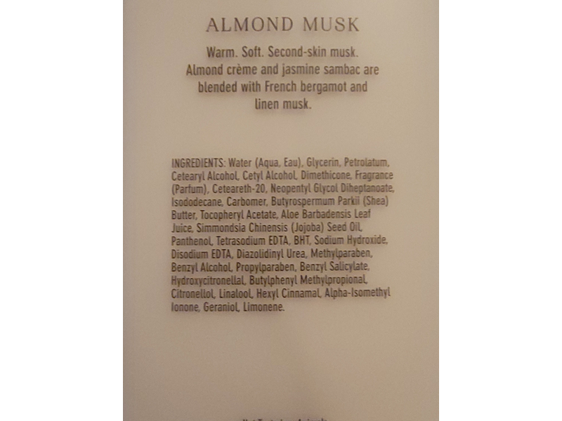 C.O Bigelow Body Lotion, Almond Musk, 11.0 fl oz/345 mL