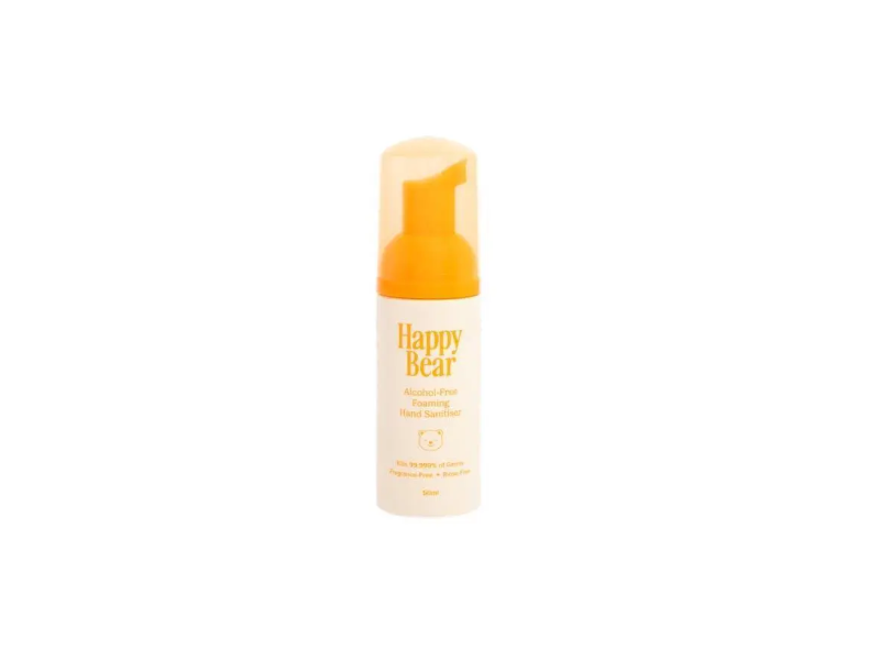 Happy Bear Foaming Hand Sanitizer, Fragrance Free, 50 mL