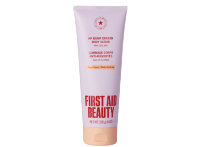 First Aid Beauty KP Bump Eraser Body Scrub, Fresh Peach, 8 fl oz/226 g