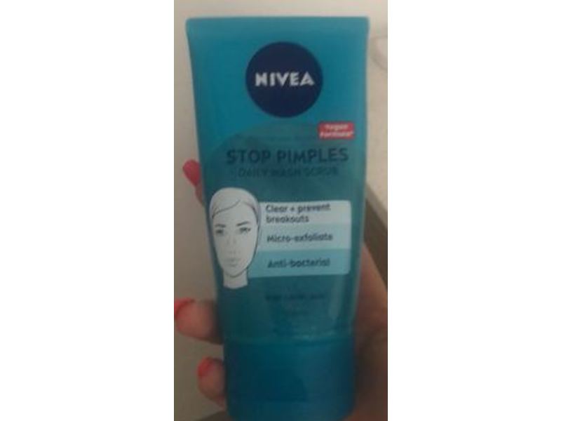 Nivea Stop Pimples Daily Wash Scrub, Latic Acid, 150 mL