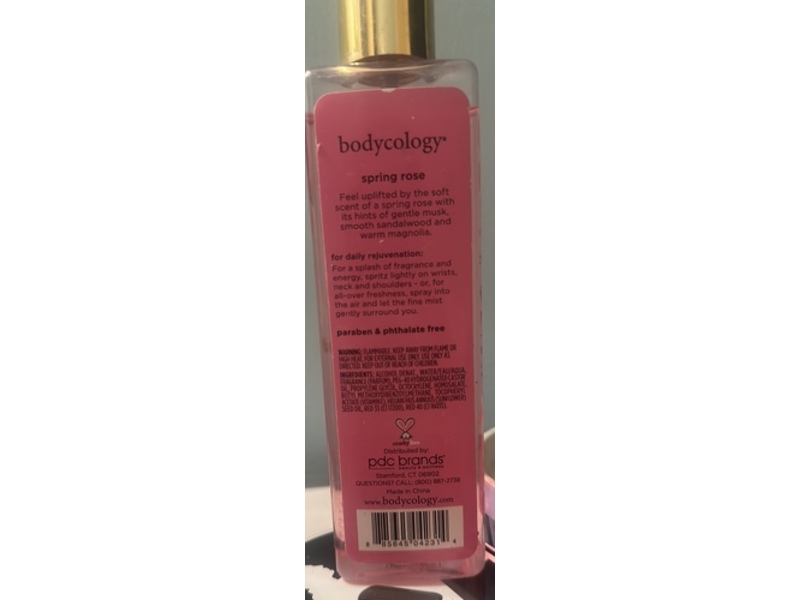 Bodycology Fragrance Mist, Spring Rose, 8 fl oz/237 mL