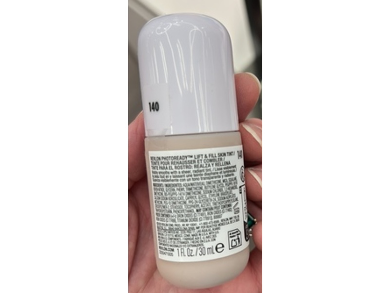 Revlon PhotoReady Lift + Fill Skin Tint, 140, 1 fl oz/30 mL