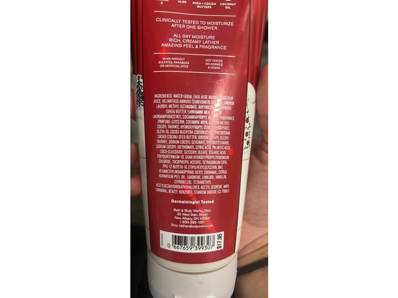 Bath & Body Works Moisturizing Body Wash, Winter Candy Apple, 10 fl oz/ 295 mL
