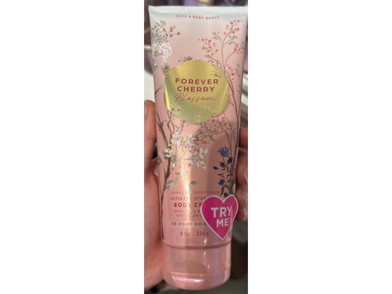 Bath & Body Works Ultimate Hydration Body Cream, Forever Cherry Blossom, 8 oz/226 g