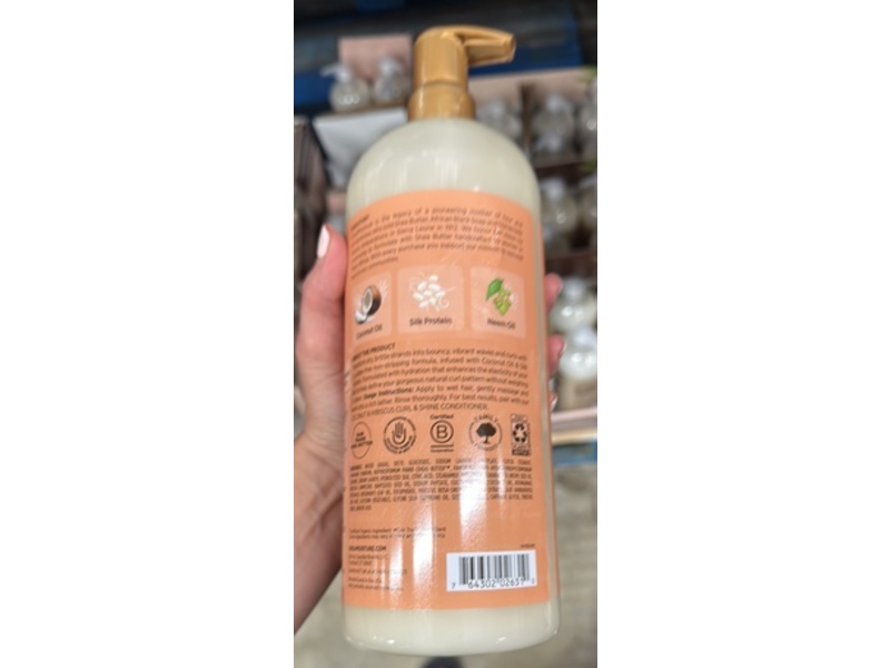 SheaMoisture Curl & Shine Shampoo, Coconut + Hibiscus, 34 fl oz/1 L
