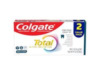 Colgate Total Active Prevention Deep Clean Toothpaste, 5.1 oz/144 g, Pack Of 2 - thumbnail 1
