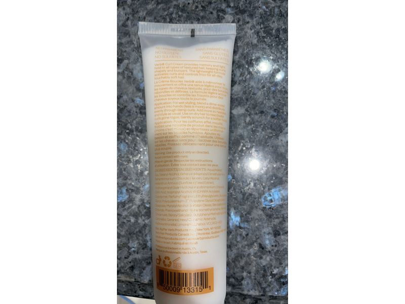 Verb Curl Cream, Shape + Definition + Defrizz + Repair, 5.3 oz/150 g