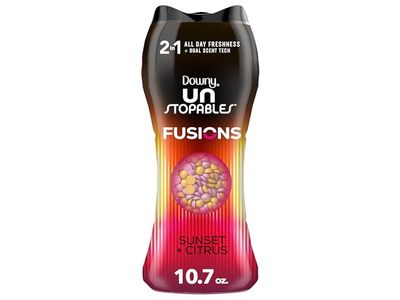 Downy Unstopables Fusions 2 In 1 In-Wash Laundry Scent Booster, Sunset & Citrus, 10.7 oz/303 g