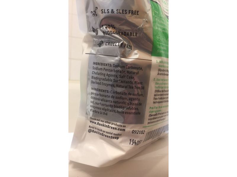 Rockin' Green Platinum Series Active Wear Laundry Detergent Powder, 45 oz (11.3 kG)