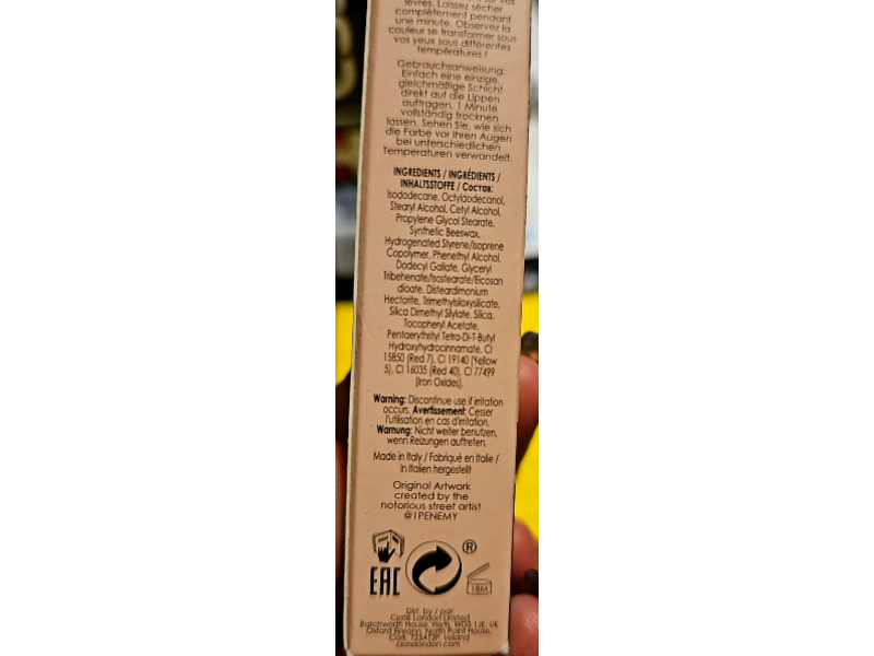 Ciate Christine Quinn Drama Queen Heat Transforming Lip Cream, 0.10 fl oz/3 mL