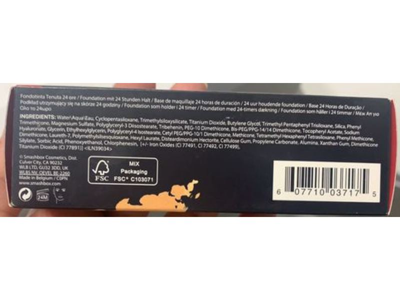 Smashbox Studio Skin Hydrating Foundation, 3.15 Medium, 1 fl oz/30 mL