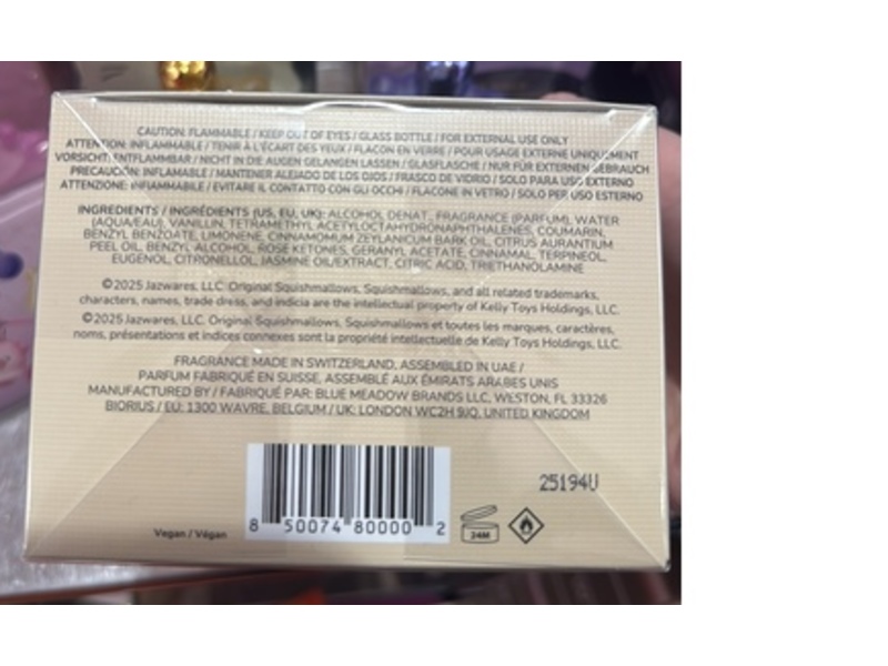 Original Squishmallows Eau De Parfum Spray, Whisked Away, 3.4 fl oz/100 mL