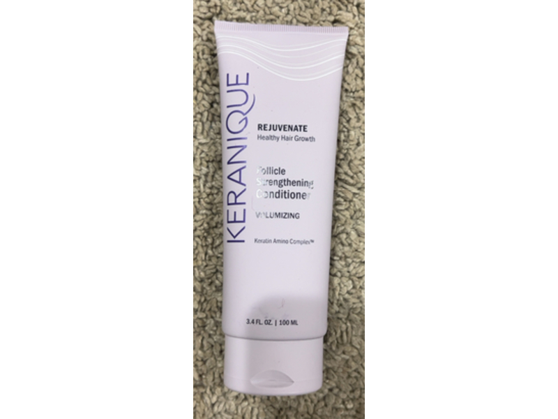Keranique Rejuvenate Volumizing Follicle Strengthening Conditioner, Keratin Amino Complex, 3.4 fl oz/100 mL