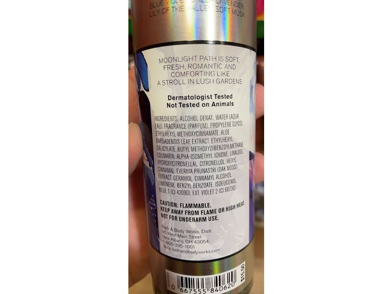 Bath & Body Works Fine Fragrance Mist, MoonLight Path, 8 fl oz/236 mL