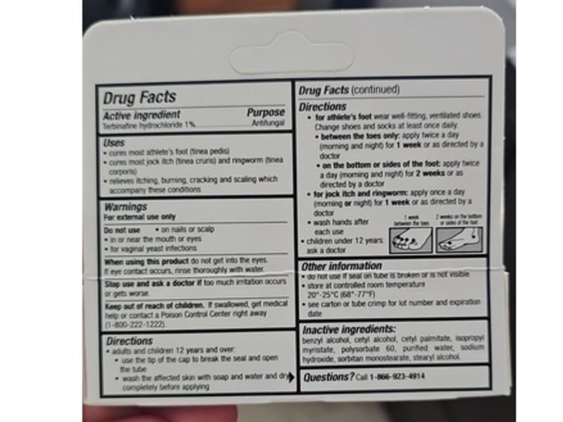 Leader Athlete's Foot Cream, 1/2 oz/15 g, Pack Of 3