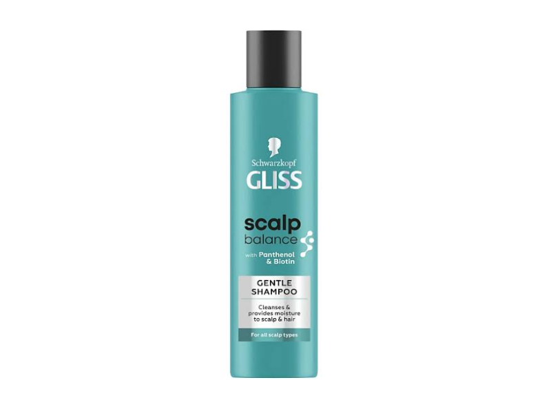 Schwarzkopf Gliss Scalp Balance Gentle Shampoo, Panthenol & Biotin, 200 mL