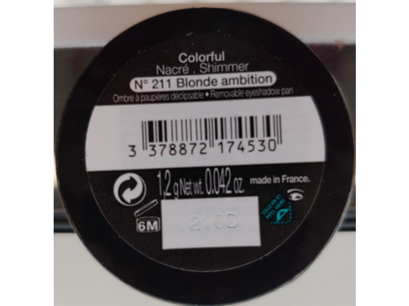 Sephora Colorful Shimmer, 211 Blonde Ambition, 0.042 oz/1.2 g