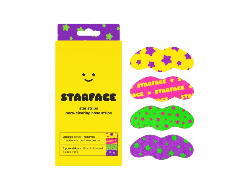 Starface Star Strip Pore-Clearing Nose Strips, 8 Count