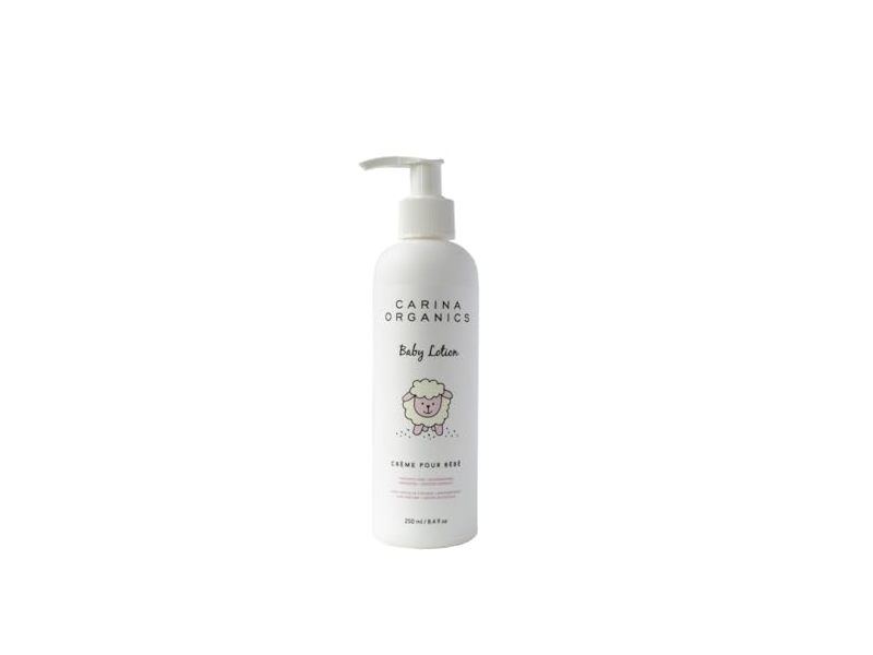 Carina Organics Extra Gentle Baby Lotion, Unscented, 8.4 fl oz/250 mL