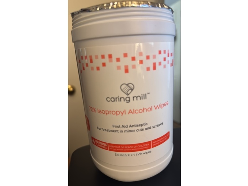 Caring Mill Isoprooyl Alcohol Wipes, 100 Count
