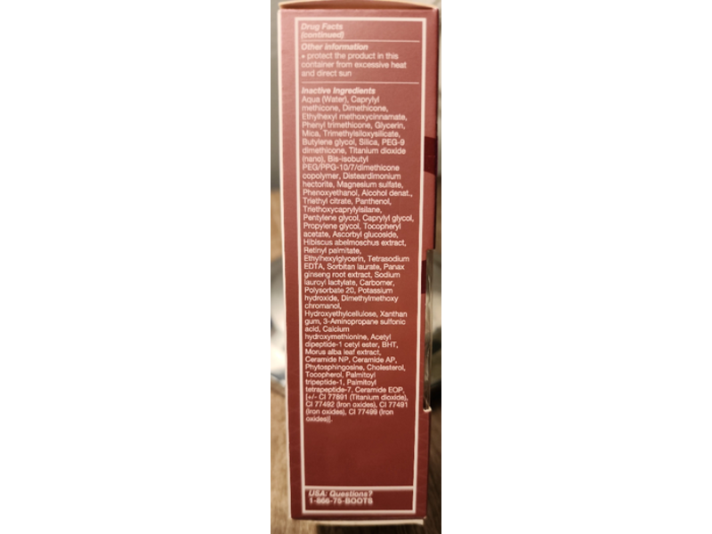 No7 Restore & Renew Multi Action Serum Foundation, Honey, SPF 20, 1 fl oz/30 mL