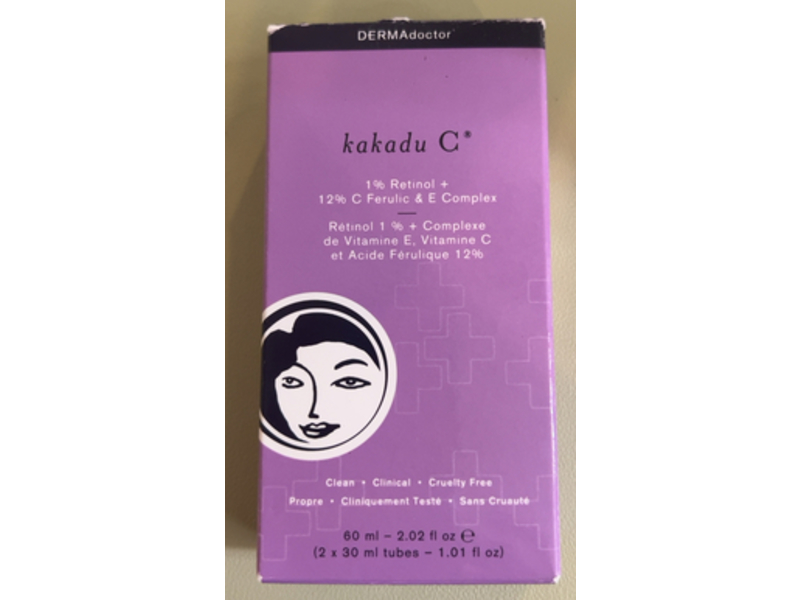Dermadoctor Kakadu C 1% Retinol + 12% C Ferulic & E Complex, 2.02 fl oz/60 mL, 2 Count