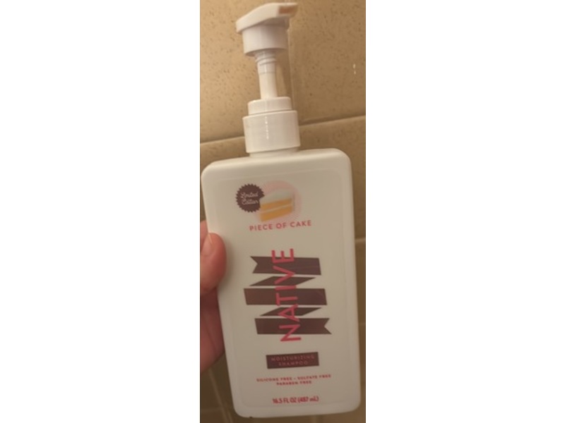 Native Moisturizing Shampoo, Piece Of Cake, 16.5 fl oz/487 mL, 2 Of Pack