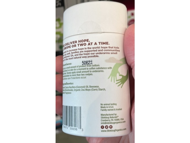 Stinkbug Life Doesn't Stink Deodorant, Cedar Eucalyptus, 2.65 oz/75 g