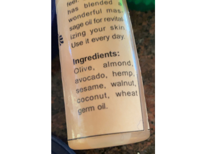 Uncle Harry's Natural Products Super Nutrient Massage Oil with Hemp oil, 4 oz