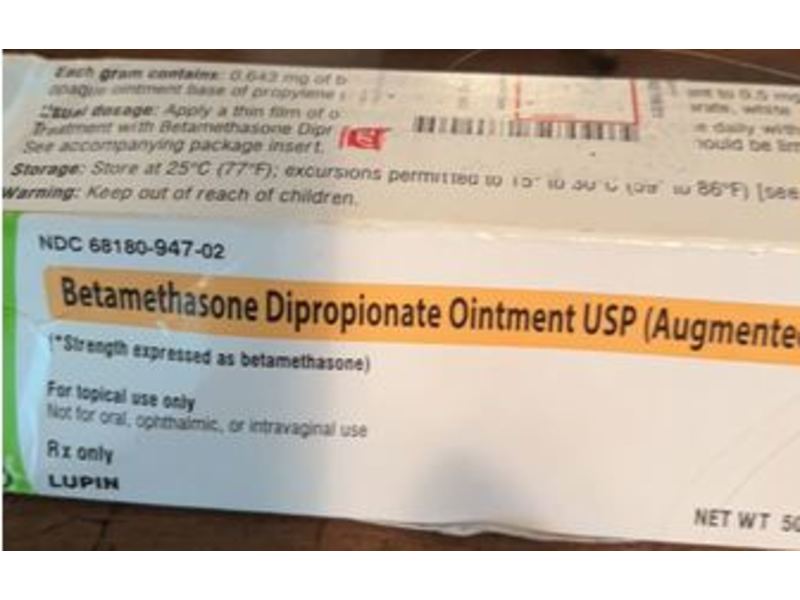 Betamethasone Dipropionate Ointment Usp (Augmented), 0.05%, 50 g Lupin (RX)