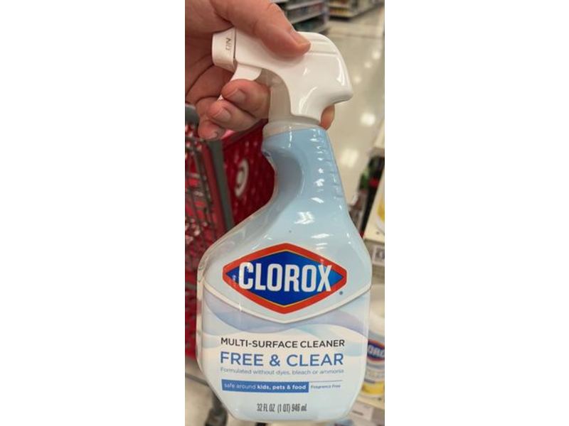 Clorox Multi-Surface Cleaner, Free & Clear, 32 fl oz/946 mL