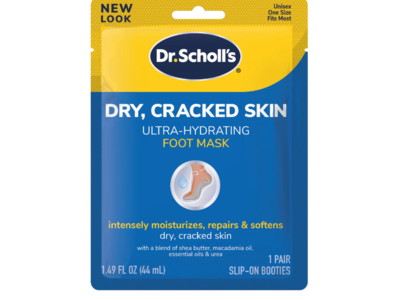 Dr.Scholl's Ultra-Hydrating Foot Mask, 1.49 fl oz/44 mL, 1 Pair, Pack Of 3