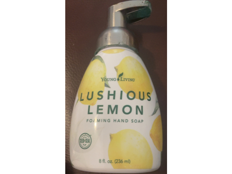 Young Living Foaming Hand Soap, Lushious Lemon, 8 fl oz/236 mL, Pack Of 3