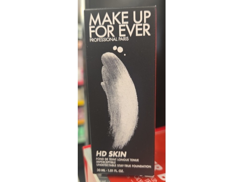 Make Up For Ever HD Skin Undetectable Longwear Foundation, 1Y04 Warm Alabaster, 1.01 fl oz/30 mL