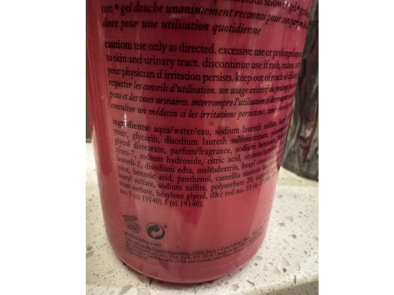 Philosophy Shampoo + Shower Gel & Bubble Bath, Raspberry Sorbet, 16 fl oz/480 mL