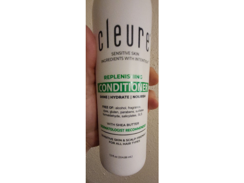 Cleure Replenishing Conditioner with Shea Butter, 12 fl oz./355 mL