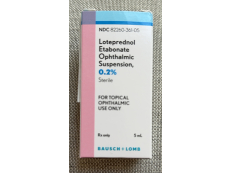 Loteprednol Etabonate Ophthalmic Suspension 0.2%, 5 mL, Bausch & Lomb (Rx)