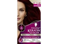 Schwarzkopf Keratin Color Permanent Hair Dye Cream, 4.8 Rich Bordeaux,1 Application - thumbnail 1