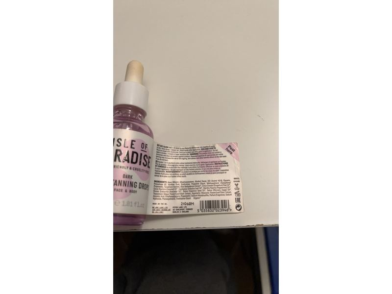 Isle of Paradise Self-Tanning Drops, Dark, 1.01 fl oz/30 mL