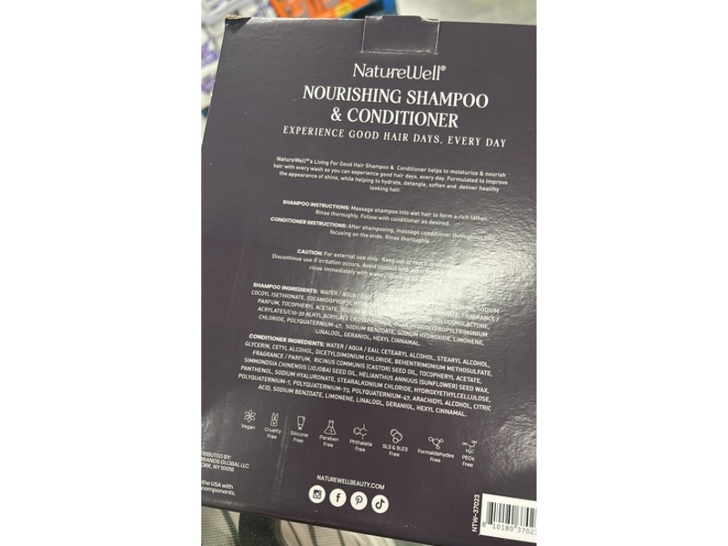 NatureWell Living For Good Shampoo & Conditioner, 24 fl oz/720 mL