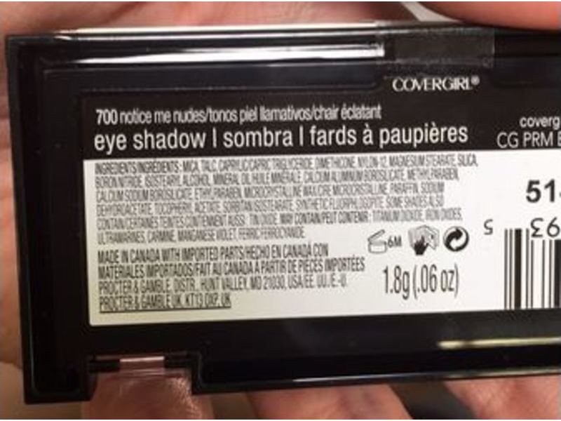 CoverGirl Eyeshadow Quads, Notice Me Nudes 700, 0.06 oz/1.8 g