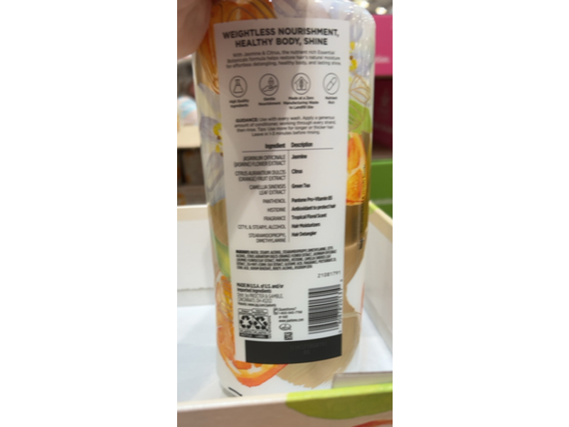 Pantene Volumizing Conditioner, Jasmine & Citrus