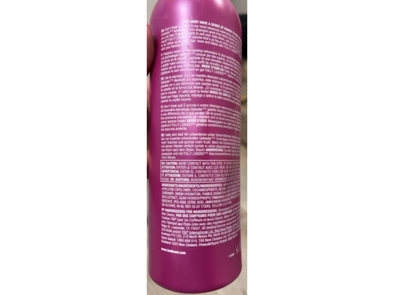 Bed Head Tigi Fully Loaded Volume Shampoo, 25.36 fl oz/750 mL
