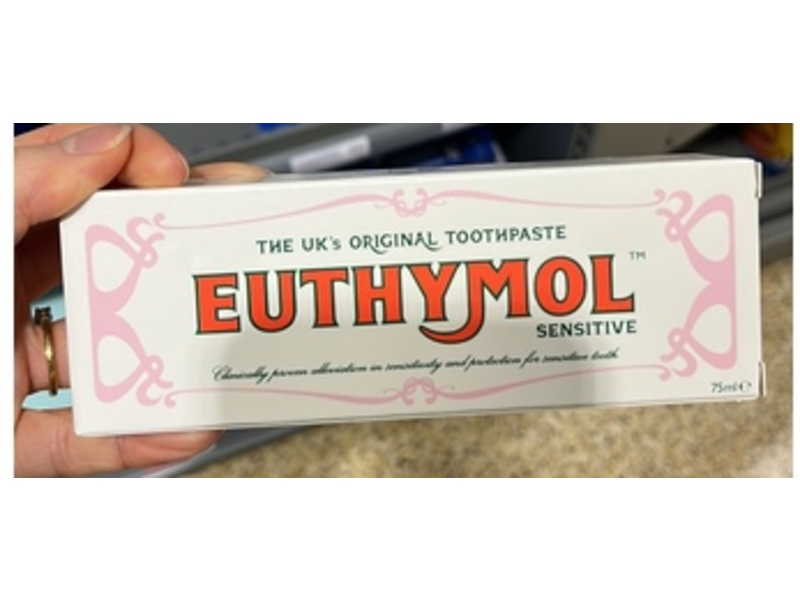Euthymol Sensitive Toothpaste, 75 mL