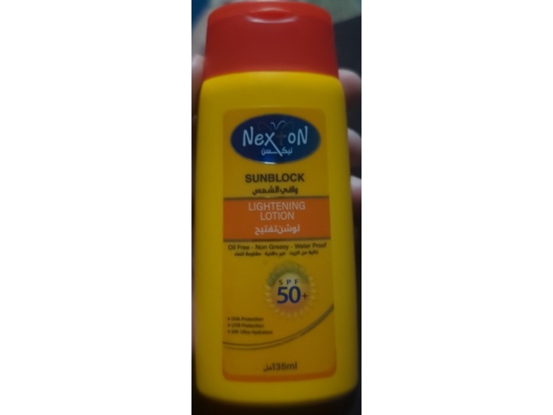 Nexton Sunblock Lightening Lotion, SPF 50+, 135 mL