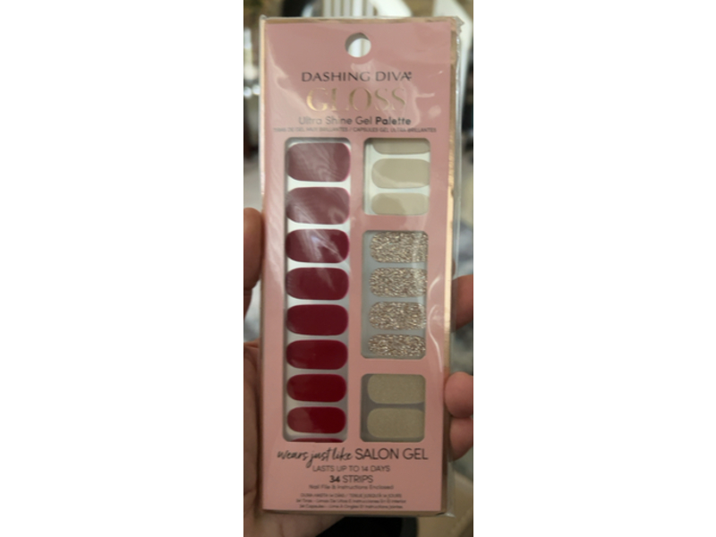 Dashing Diva Gloss Ultra Shine Nail Gel Strip, Gs 122 Boss Lady, 34 Counts