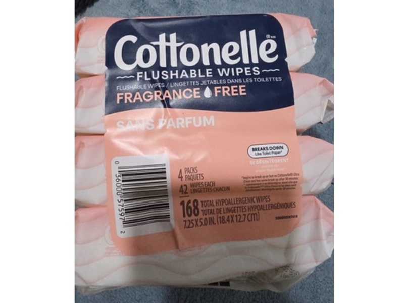 Cottonelle Flushable Wipes, 168 Count